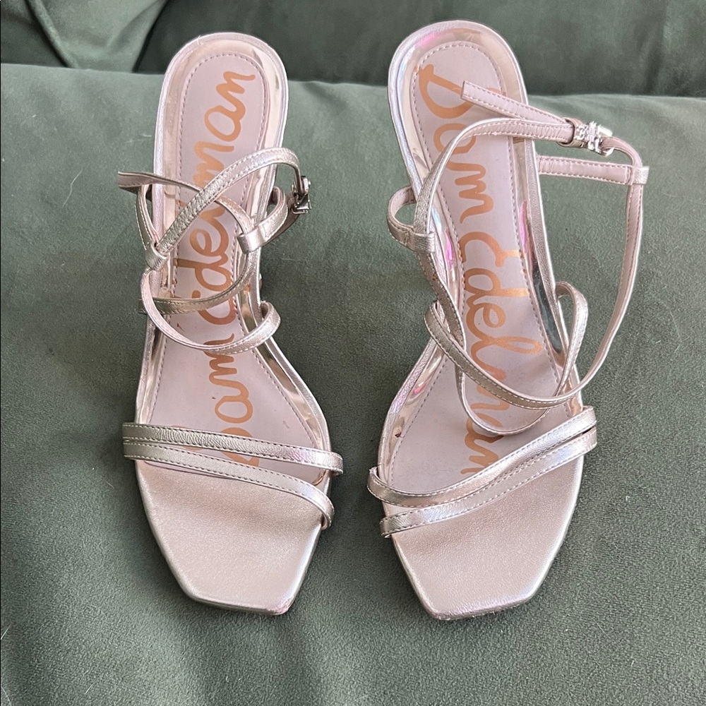 Sam Edelman Women's Metallic Strappy Heels